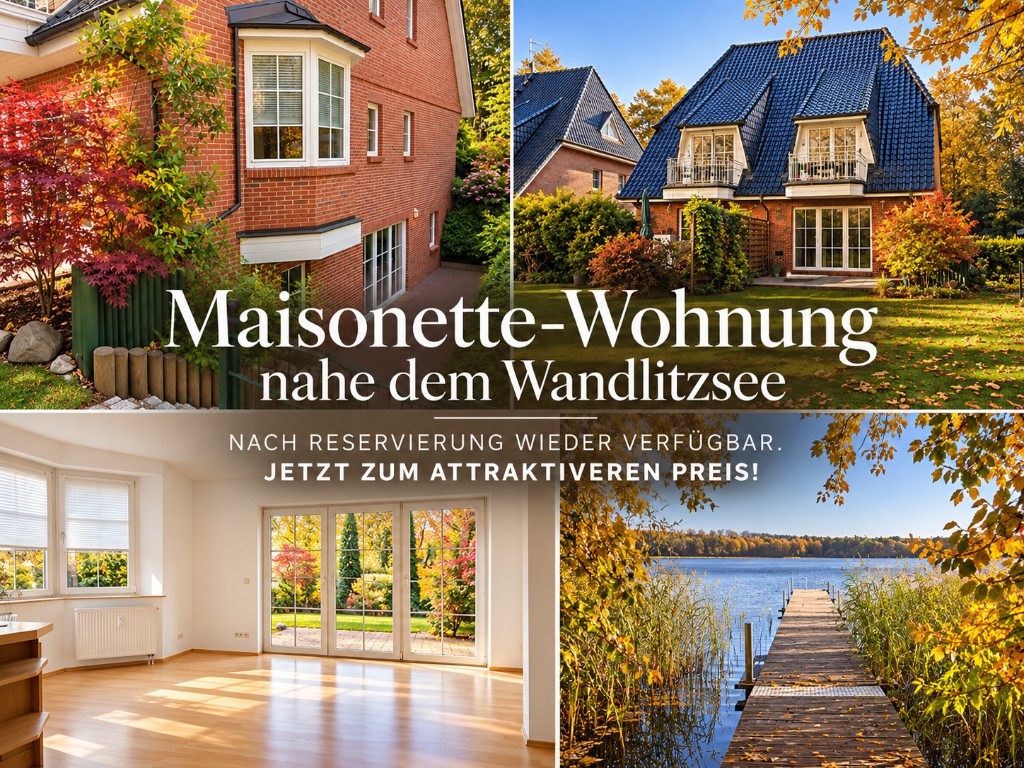 Maisonette-Wohnung nahe dem Wandlitzsee – Ferienhausflair in See-Nähe